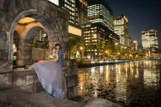 洋装×ナイトフォト