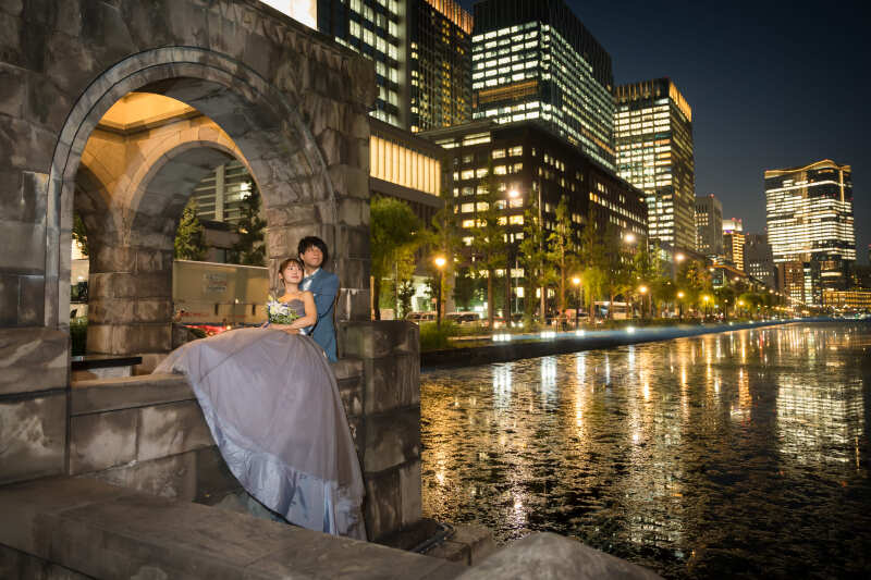 洋装×ナイトフォト