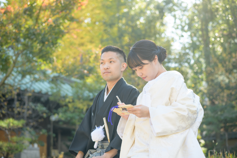 木々に囲まれて