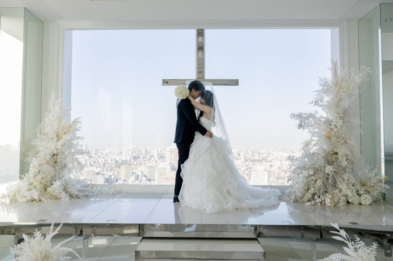 チャペルでの洋装撮影