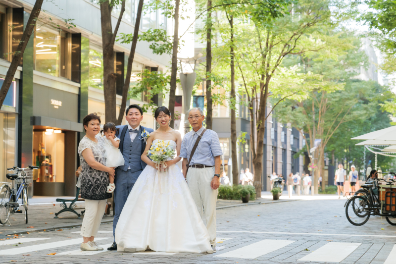 家族に囲まれて