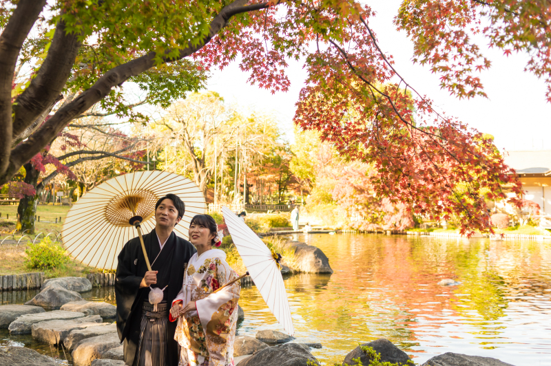 紅葉×和傘