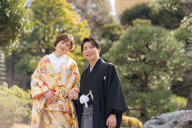 和装で撮影スタート！