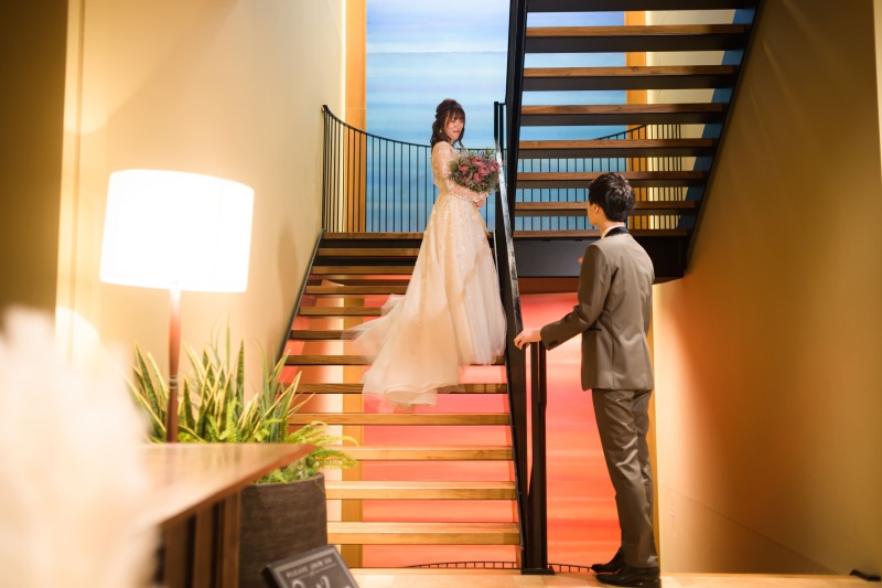 段差が生む立体感