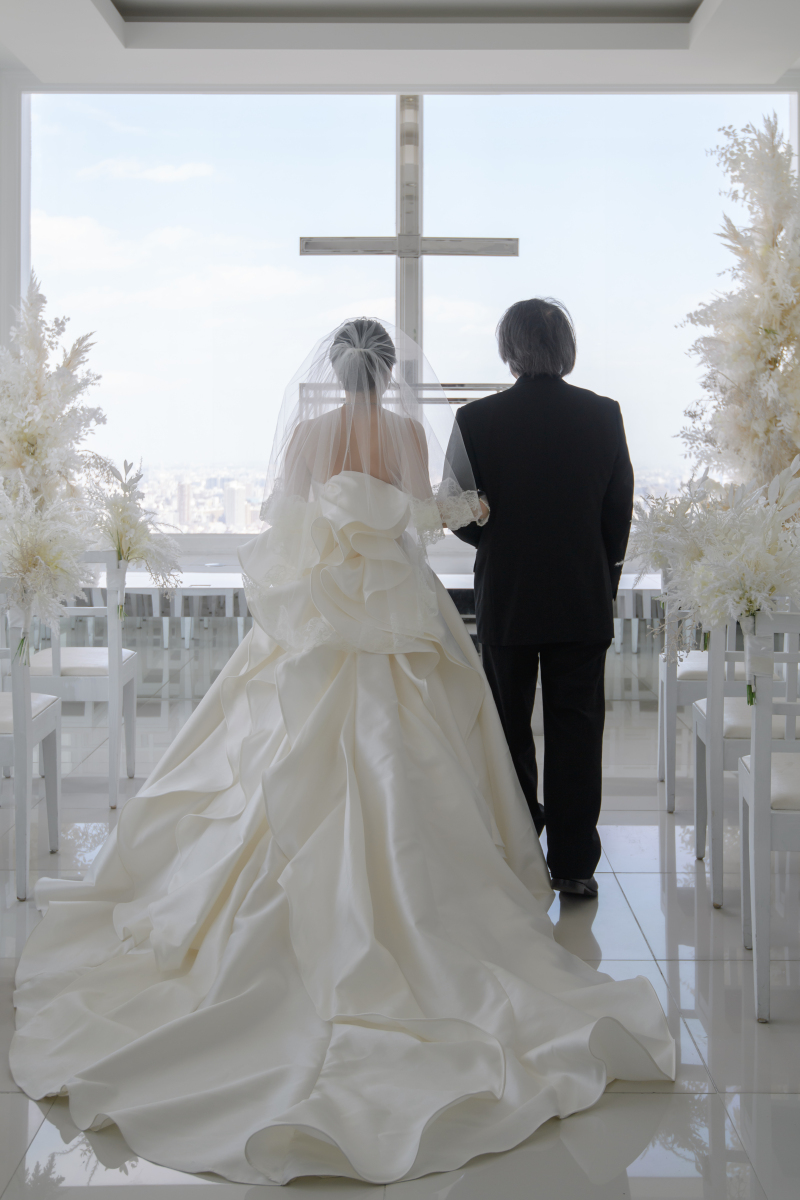 お父様からのエスコート