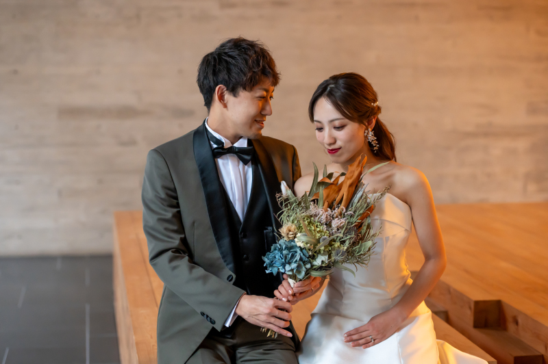 自然な表情と距離感