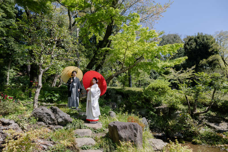 和装×ロケーション、洋装×館内ロケーション