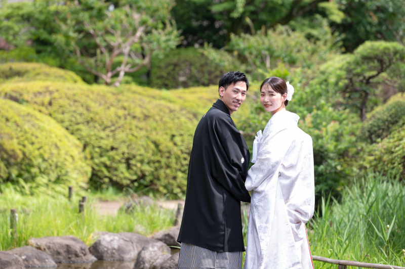 緑の中で寄り添う時間