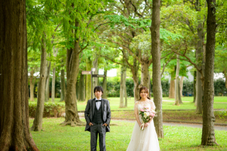 洋装×ロケーション