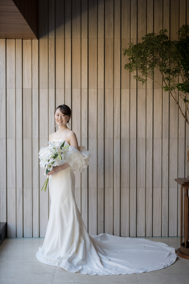 光を受け止める横顔