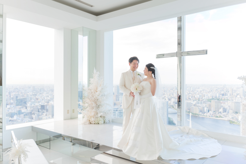 自然体の微笑みが映える場所