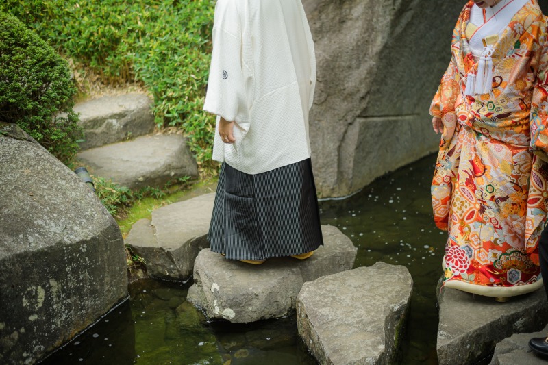 石畳が導く二人の道