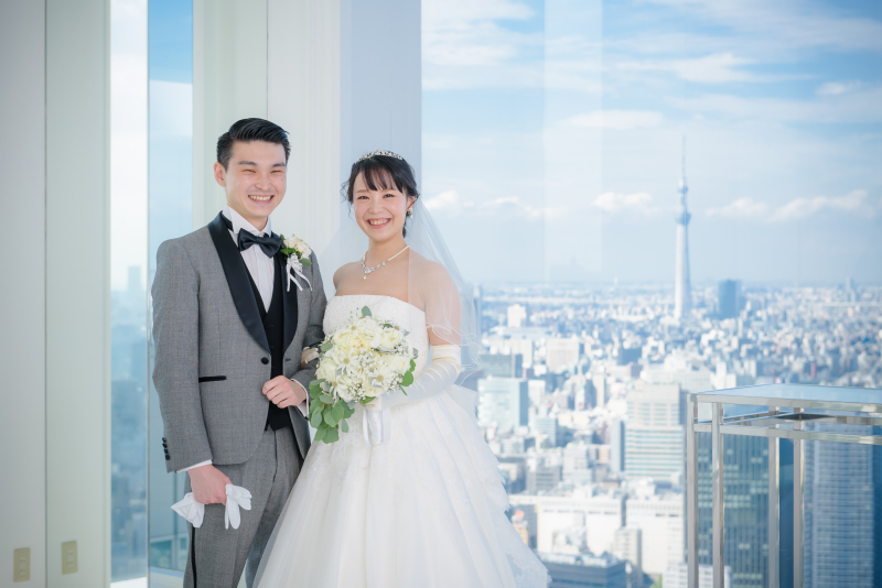 スカイツリーを眺めながら