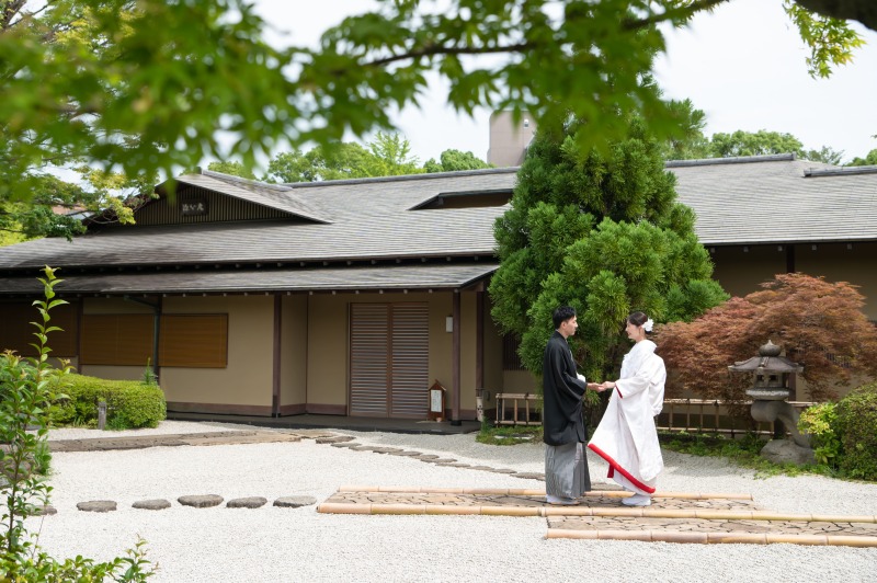 日本庭園が彩る特別な瞬間