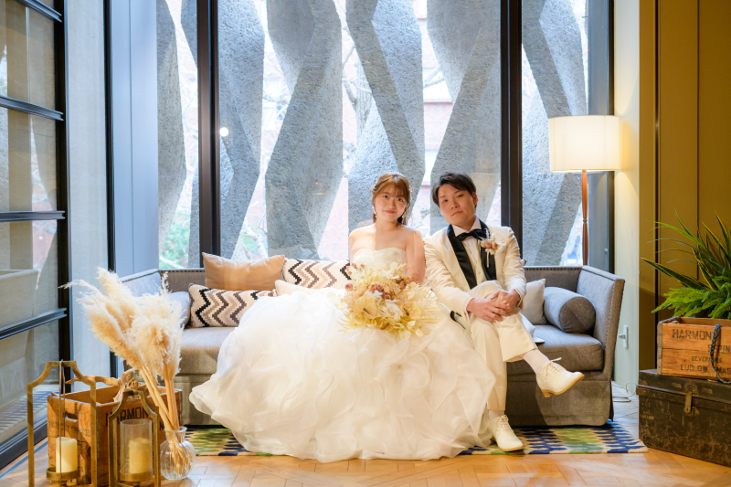 ソファースペースを撮影スポットに