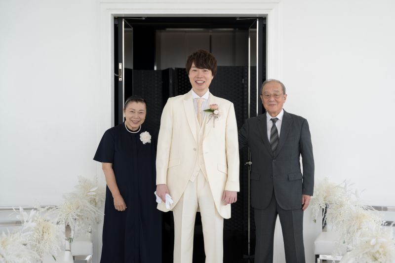 家族と迎える晴れの日