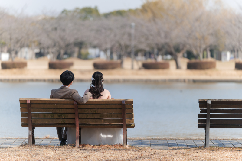 洋装×ロケーション