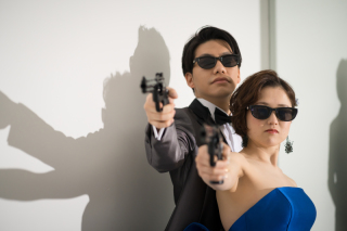 和装×ロケーション、洋装×館内ロケーション