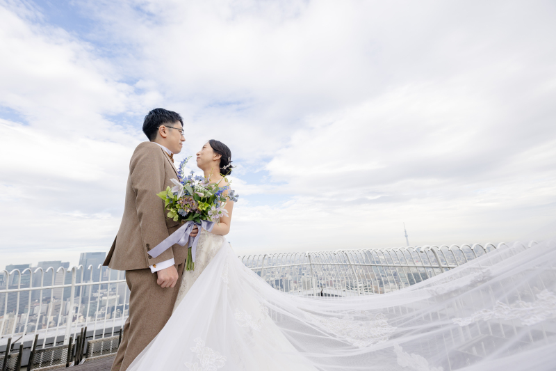 風を感じる高層テラス