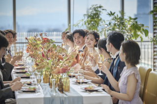 撮影後はゆったりと余韻に浸りながらお食事のお時間を