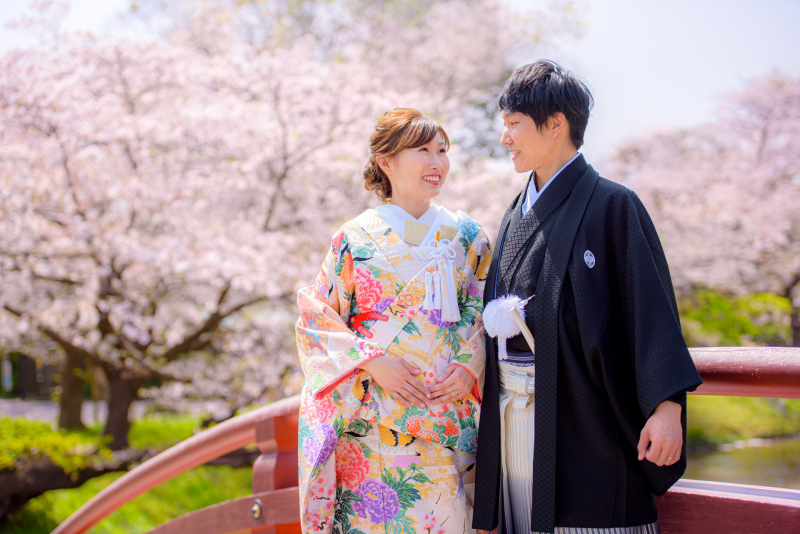 ※期間限定【桜フォトプラン】和装(白無垢または色打掛)・紋服、100カット、着付・ヘアメイク込