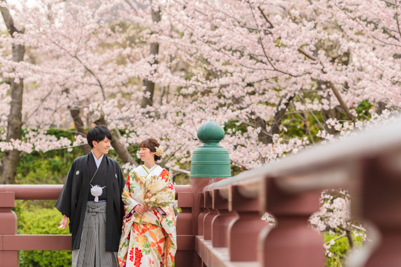 ※期間限定【桜フォトプラン】和装(白無垢または色打掛)・紋服、100カット、着付・ヘアメイク込