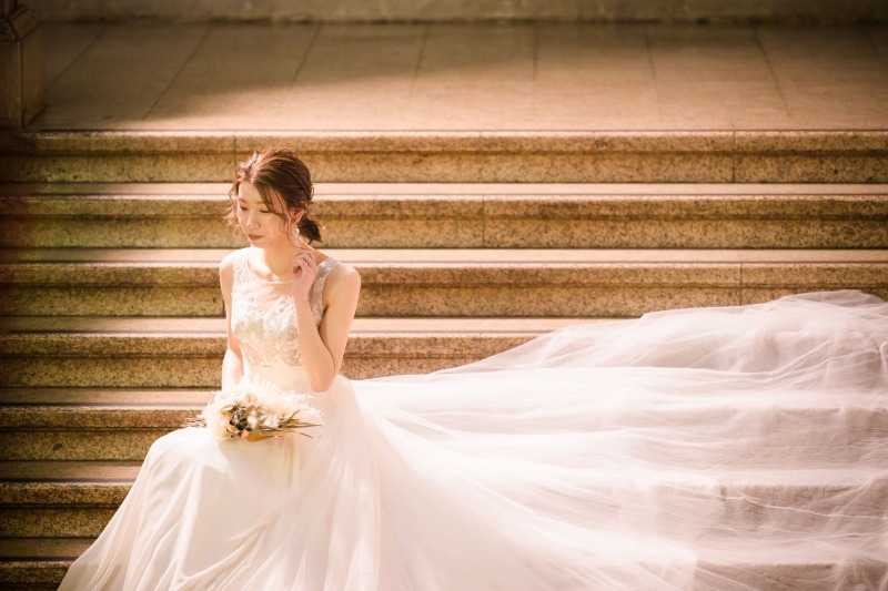 【※申請料込み!国立博物館撮影プラン】上質ウェディングドレス×タキシード【レタッチ済100カット以上全データ付き】