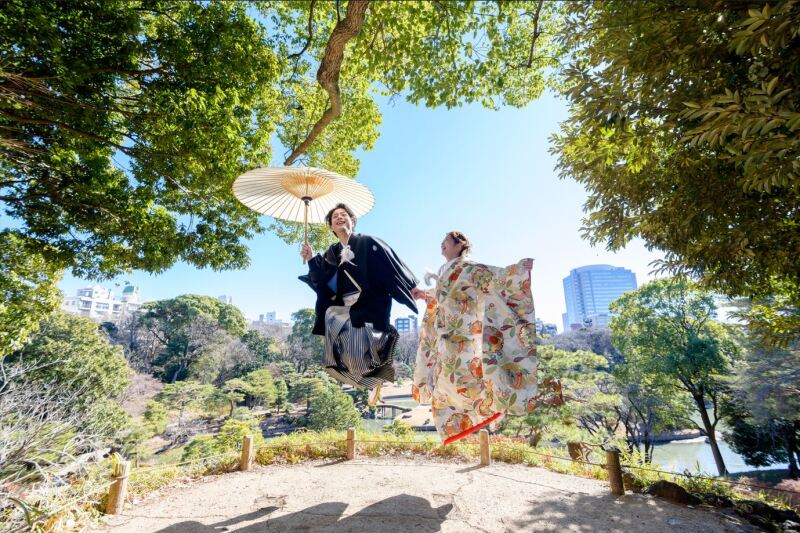 【色打掛×ロケーションフォト】和装1着ずつ,ヘアメイク,データ100枚,移動費、撮影申請費込