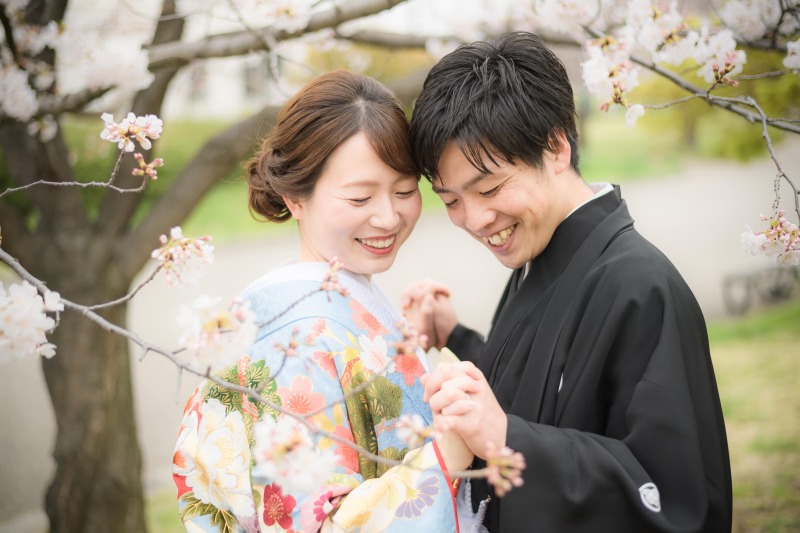 【平成庭園庭園撮影プラン】上質色打掛×袴【レタッチ済100カット以上全データ付き】