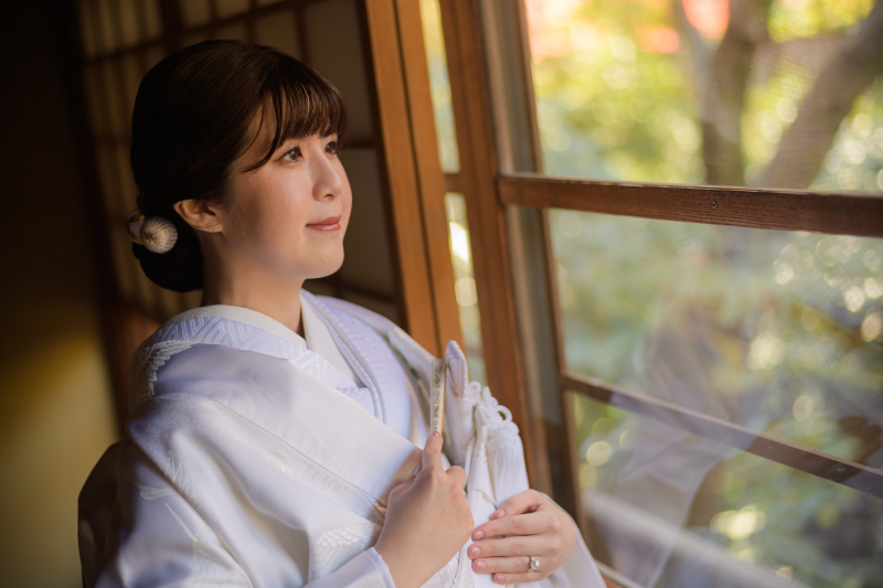 【白無垢×ロケーションフォト】和装1着ずつ,ヘアメイク,データ100枚,移動費、撮影申請費込