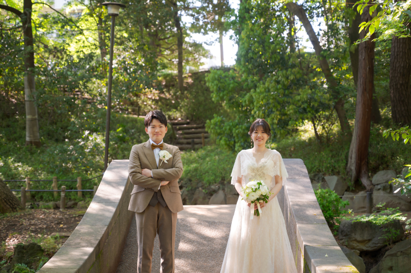 ◆人気No.1【チャペル＆都内ロケーション撮影プラン】ドレス&times;タキシード、ヘアメイク、ロケーション移動・申請費、データ100枚付