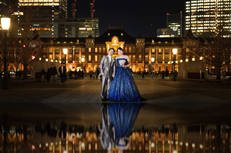 【カラードレス×ロケーションフォト】洋装1着ずつ,ヘアメイク,データ100枚,移動費,撮影申請費込