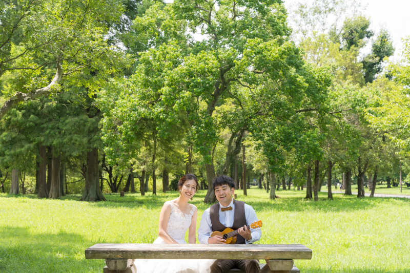 【水元公園撮影プラン】洋装1着ずつ,ヘアメイク,データ100枚,移動費,撮影申請費込