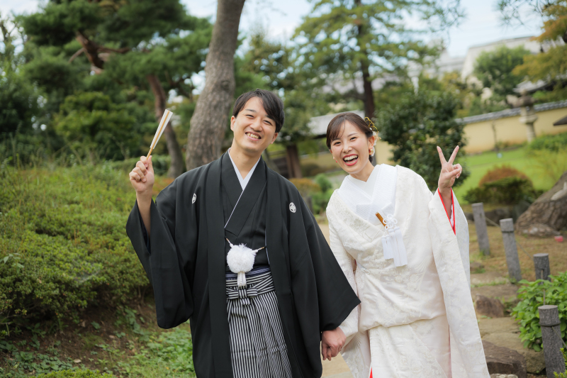  【選べる｜白無垢&times;ロケーションフォト】白無垢&times;紋付、ヘアメイク、ロケーション移動・申請費、データ100枚付