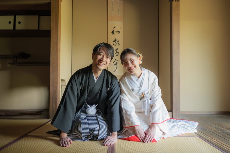  【選べる｜白無垢&times;ロケーションフォト】白無垢&times;紋付、ヘアメイク、ロケーション移動・申請費、データ100枚付