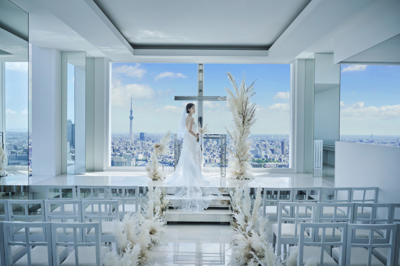 【チャペルフォト&会食6名分付きプラン】レストランルーク｜ チャペル･館内撮影+会食ランチコースプラン