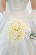 【生花】バラのラウンドブーケ