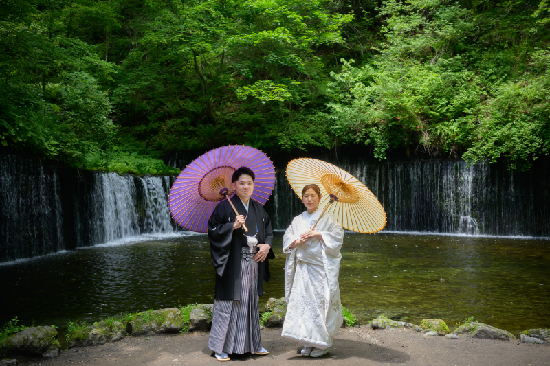 番傘をお持ちになって