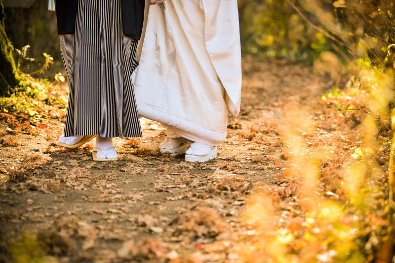 秋を踏みしめて