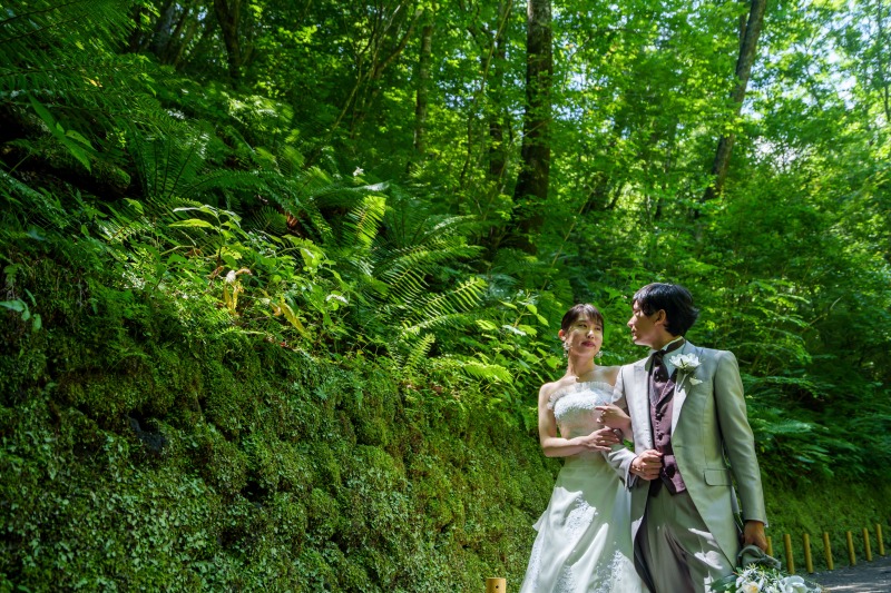 滝までの移動中