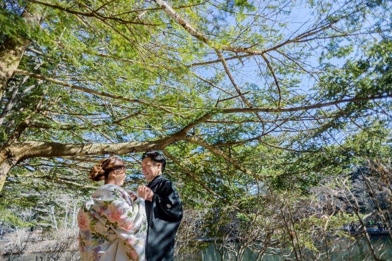 自然に囲まれて