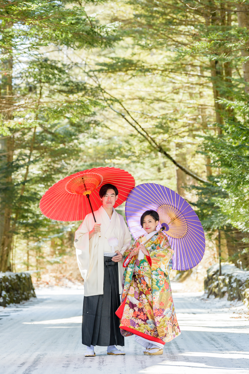 和装姿でのお写真も