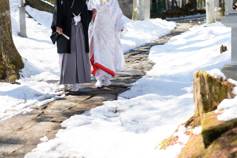 和装にスタイルチェンジして諏訪神社に