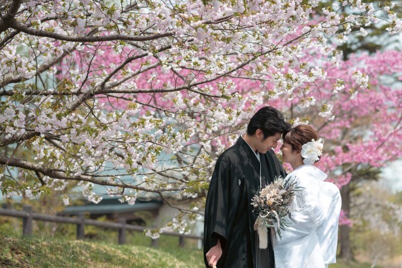 桜×和装×ロケーション