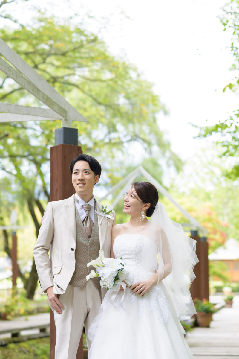 自然に囲まれた場所で