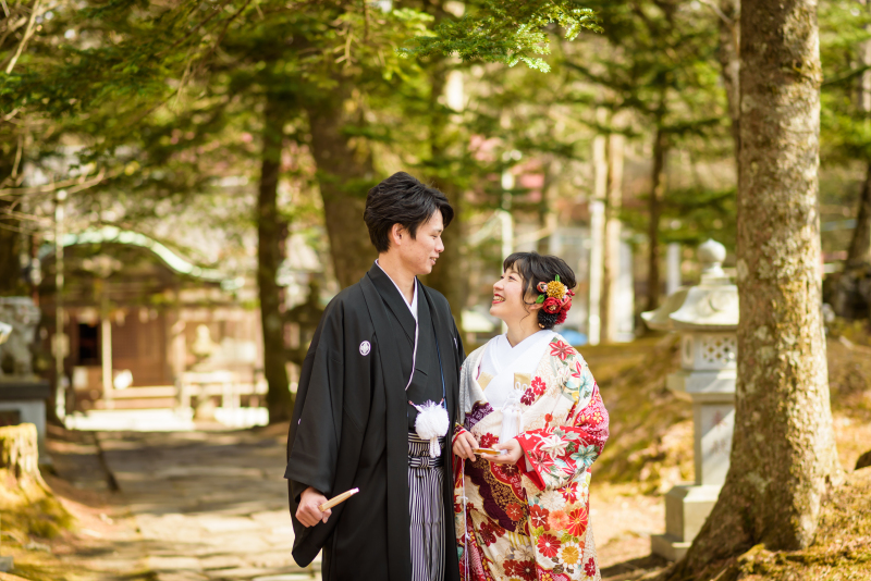 和装に着替えて諏訪神社へ