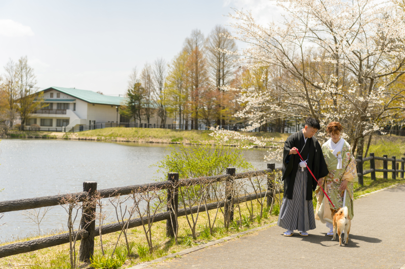 お散歩ショットも
