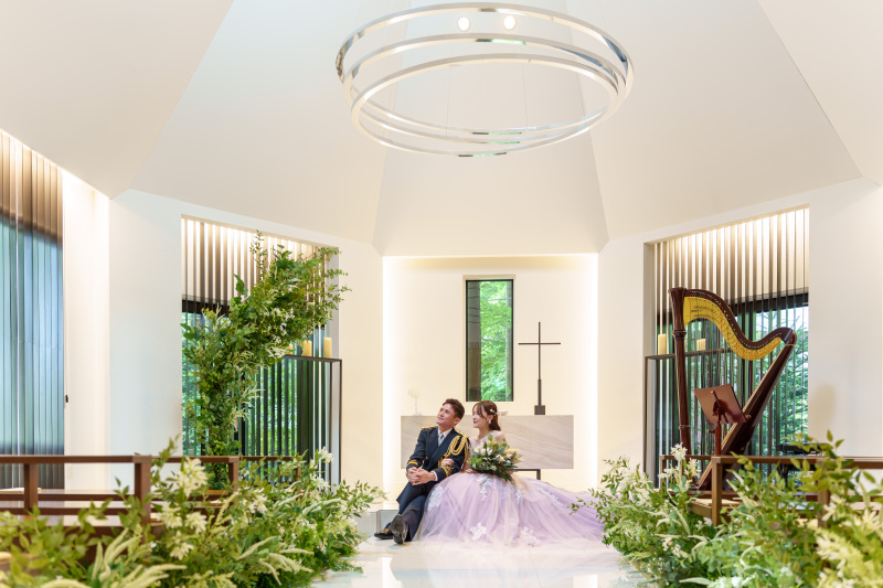 チャペル内にて