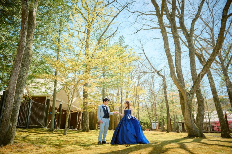 カラードレス×春ロケーション