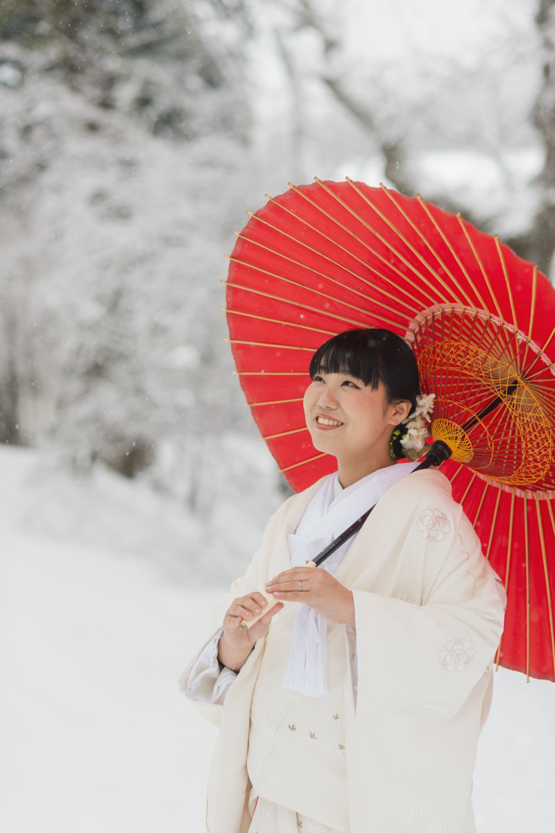 紅色がアクセントに